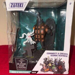 Zoteki Nightmare Before Christmas Connect & Create Scenes - Zero and Wolfman